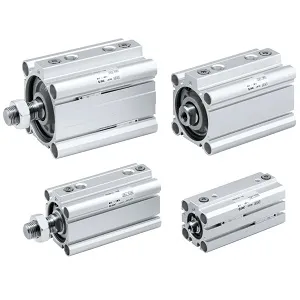 Xi lanh khí nén compact dạng mỏng có đệm khí, loại hành trình dài RDQA20-51C - RQ Series